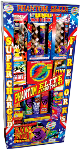 Phantom Elite Assortment (case Pack - Phantom Fireworks Box (525x525), Png Download