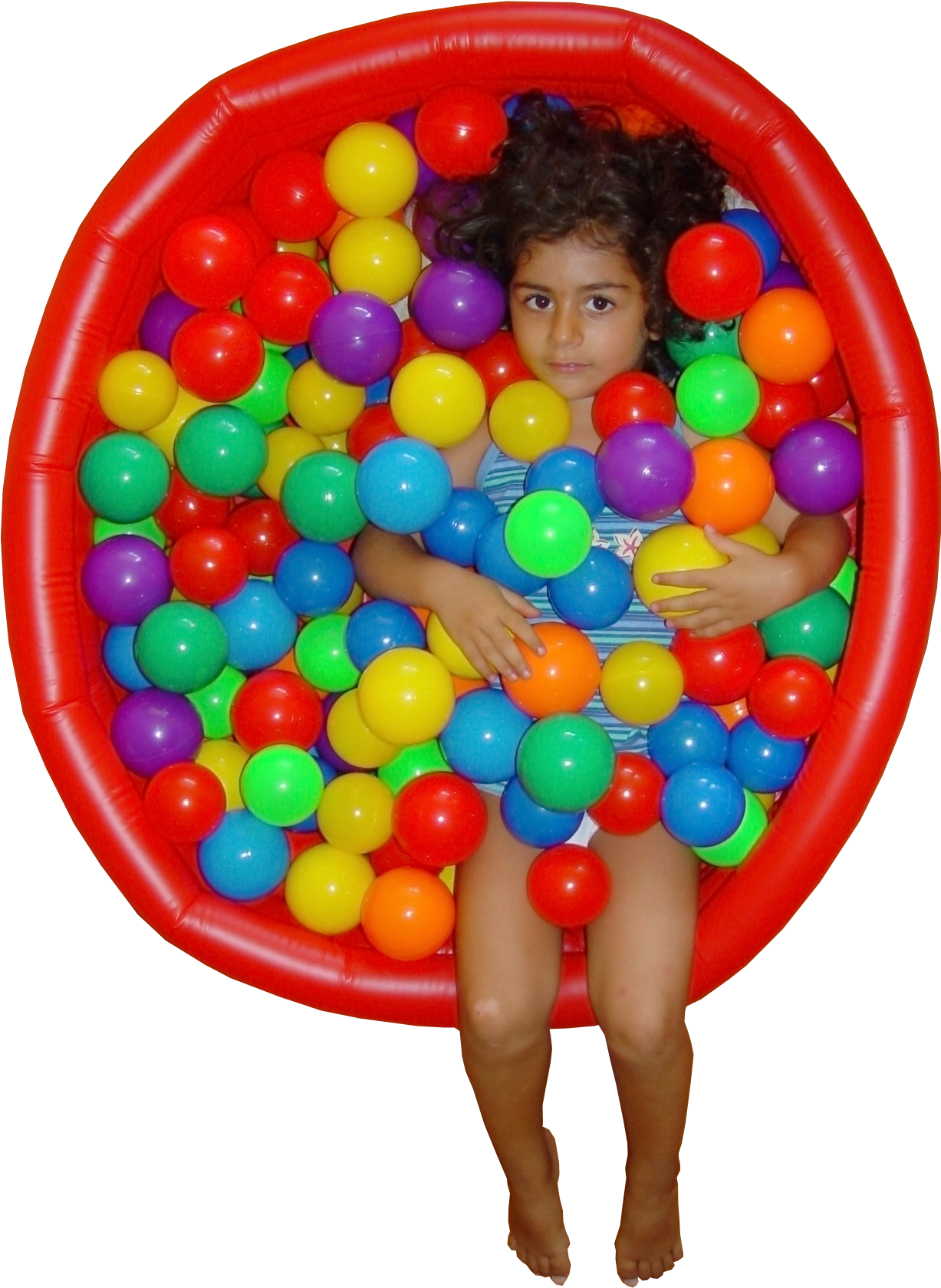 3year Old Girl Ball Pit 01473 - Ball Pit (1536x2048), Png Download