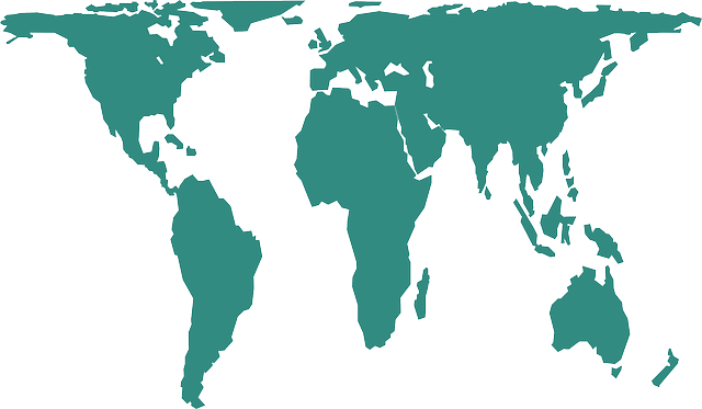 World, Earth, Continents, Geography, Map - Peters Projection Map Vector (640x373), Png Download
