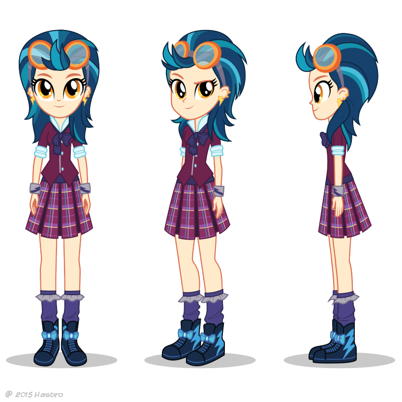 Friendship Games Indigo Zap Turnaround Art - Indigo Zap Equestria Girl (817x817), Png Download