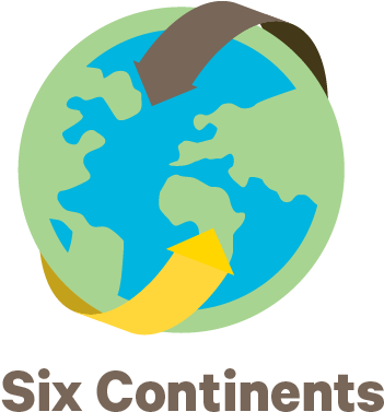 Six-continents - Graphic Design (351x389), Png Download