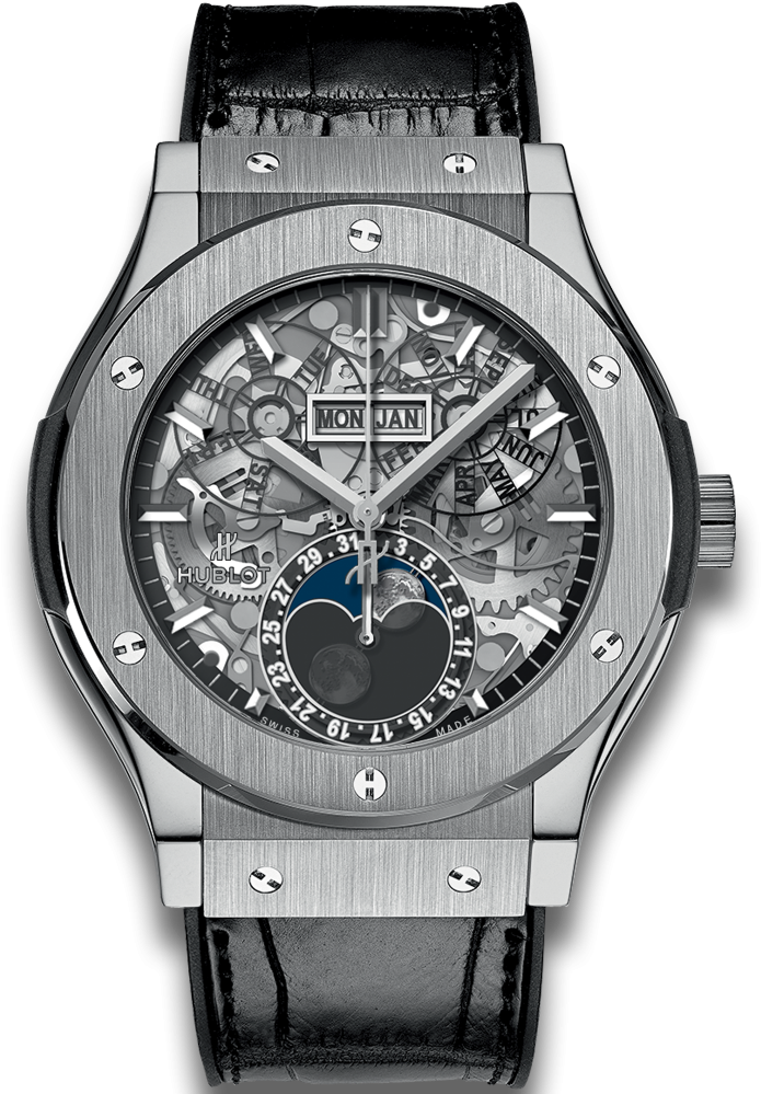 Classic Fusion Aerofusion Moonphase Titanium - Hublot 517 Nx 0170 Lr (1000x1000), Png Download