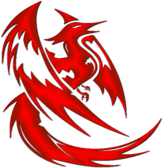 Phoenix Tribal Png Image Royalty Free Library - Tribal Dragon Vinyl Wall Art Decal (black) (600x600), Png Download