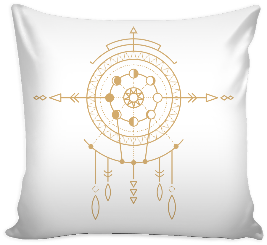 Official Moon Phase Tribal Pillow Cover - Let That Shit Go Pillow (1024x1024), Png Download