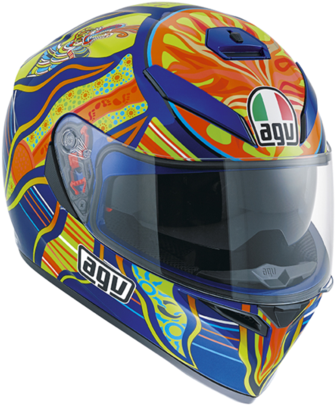 Agv K-3 Sv Valentino Rossi Helmet - Agv K3 Sv Rossi 5 Continents (530x530), Png Download
