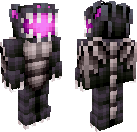 Minecraft Ender Dragon Skin - Ender Dragon Skin Transparent PNG