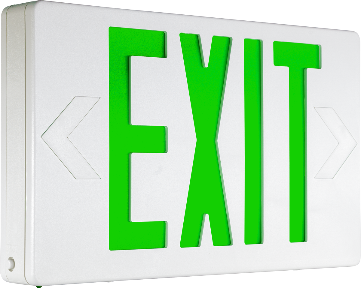 Eetp Series Thermoplastic Exit Sign Green Letters With - Lowes Exit Sign (1200x1200), Png Download