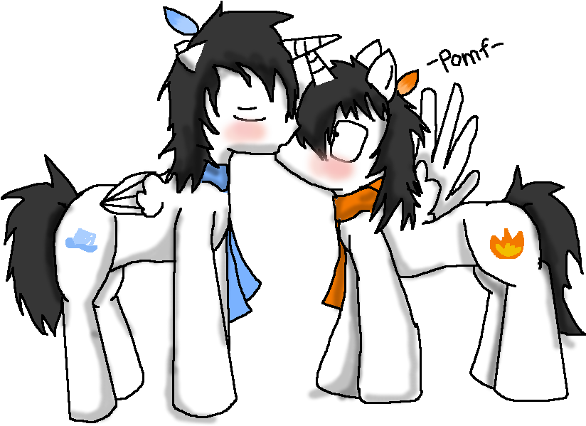 December Snowstorm Ember Storm Gary Stu Kissing Mary - Cartoon (991x771), Png Download