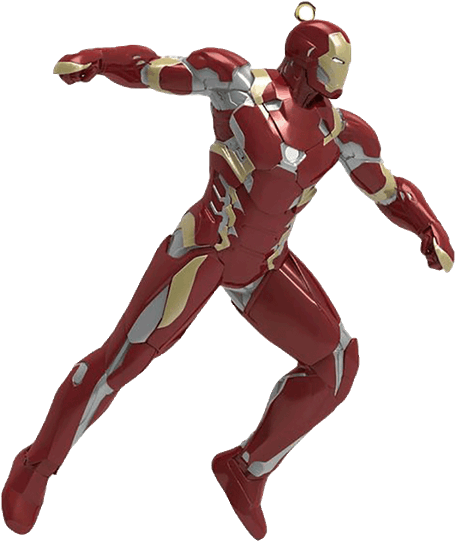 Civil War Team Iron Man Hallmark Hanging Decoration - Hallmark Keepsake Ornament - Captain America: Civil (600x600), Png Download