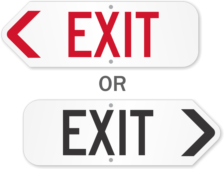 Zoom, Price, Buy - Exit Sign (800x800), Png Download