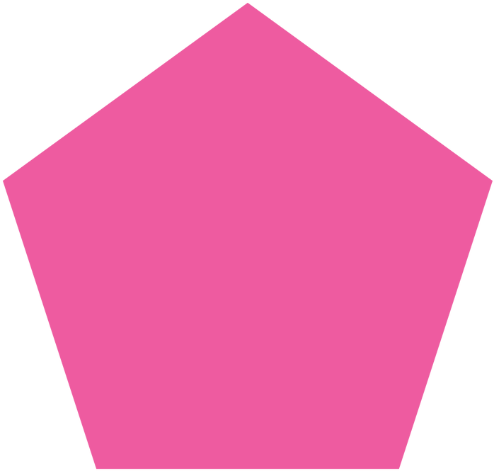 Free Download Geometric Shape Clipart Pentagon Line - Pentagon Shape With Color (800x800), Png Download