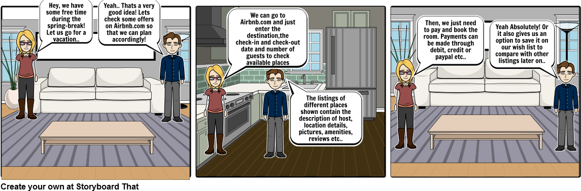 Airbnb - Cartoon (1164x385), Png Download