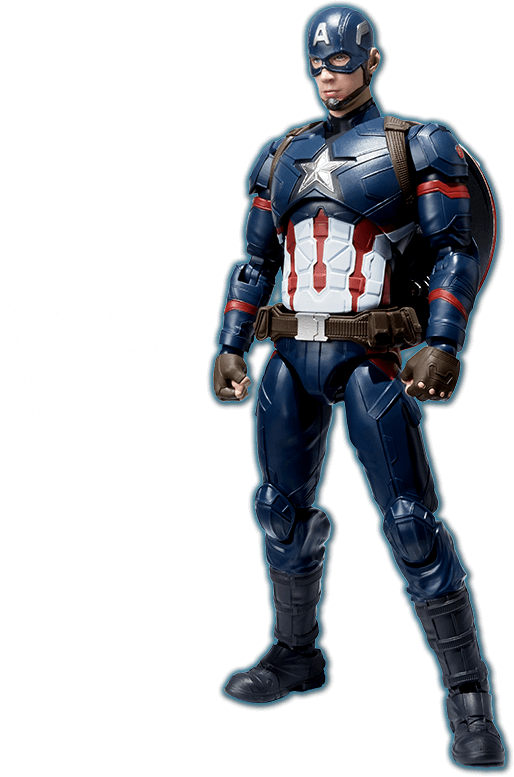 Captain America 3 - S.h. Figuarts Captain America Figure (514x777), Png Download