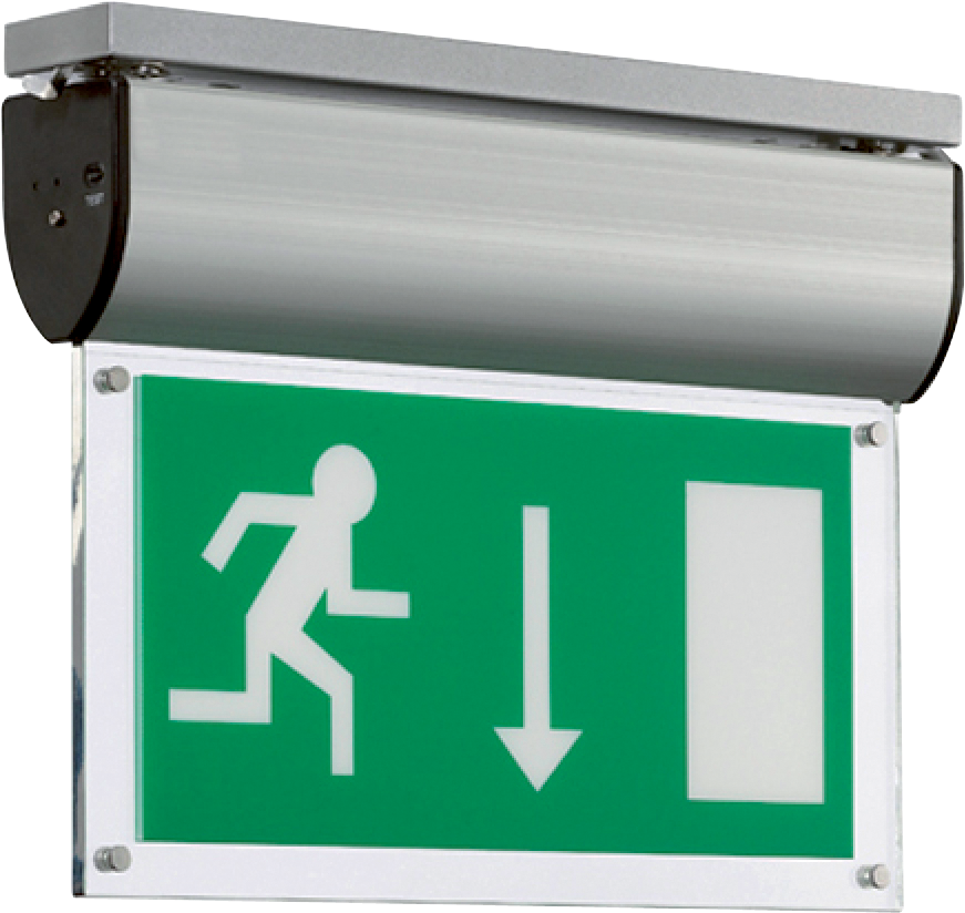 Sharpe Illuminated Emergency Exit Sign Recessed Emergency Light