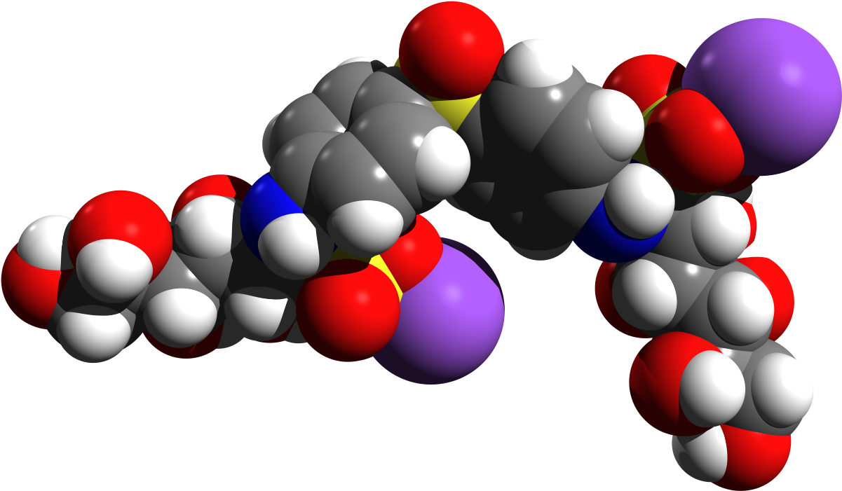 Promin Molecular Structure Spacefill - Molecular Model Png (1230x721), Png Download
