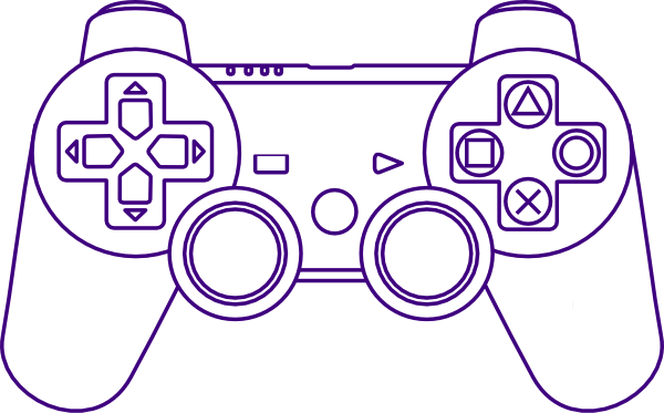 Playstation 2 Clipart Png - Ps4 Controller Coloring Page (600x373), Png Download