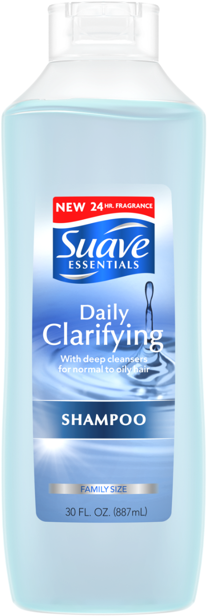 Essentials Daily Clarifying Shampoo 30oz - Suave Clarifying Shampoo (1338x1338), Png Download