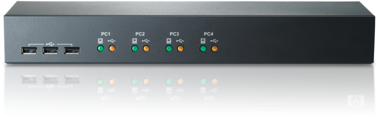 Hpe Usb/ps2 Kvm Console Switch Center Facing - Hp Af611a (800x600), Png Download
