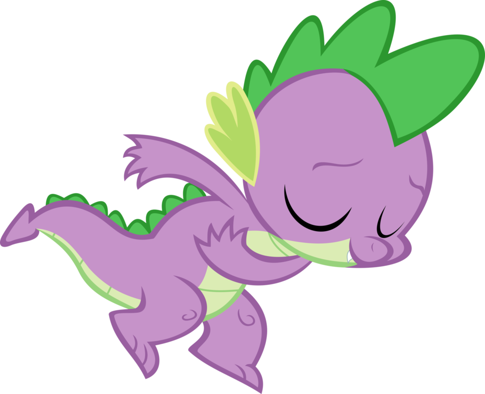 Spike The Baby Dragon - Mlp Spike Dancing Vector (992x806), Png Download