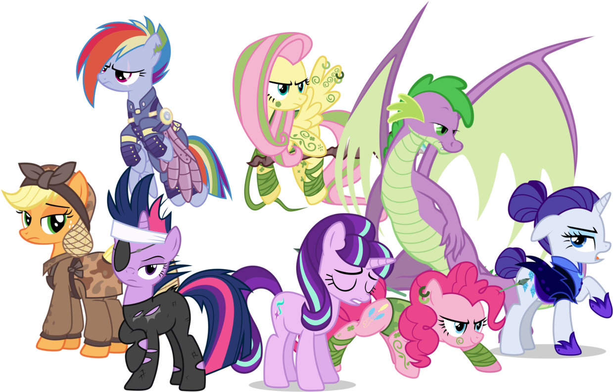 Png Transparent Stock Adult Spike Alternate - Mlp Future Mane 6 (1280x838), Png Download