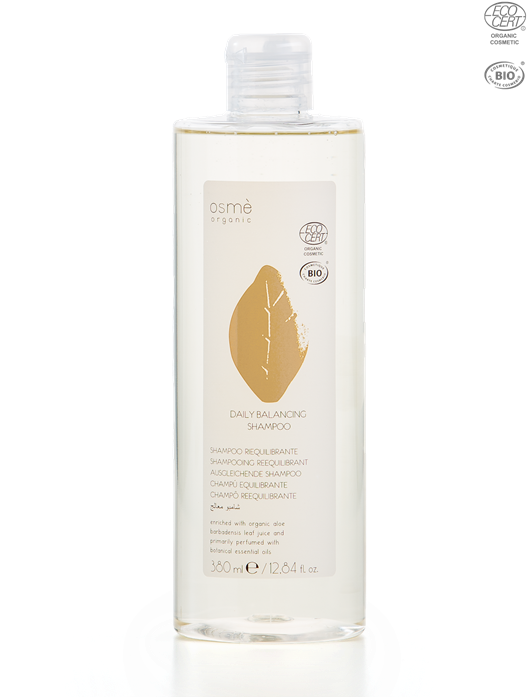 Organic Certified Daily Balancing Shampoo 380 Ml, Osme' - Glass Bottle (570x740), Png Download