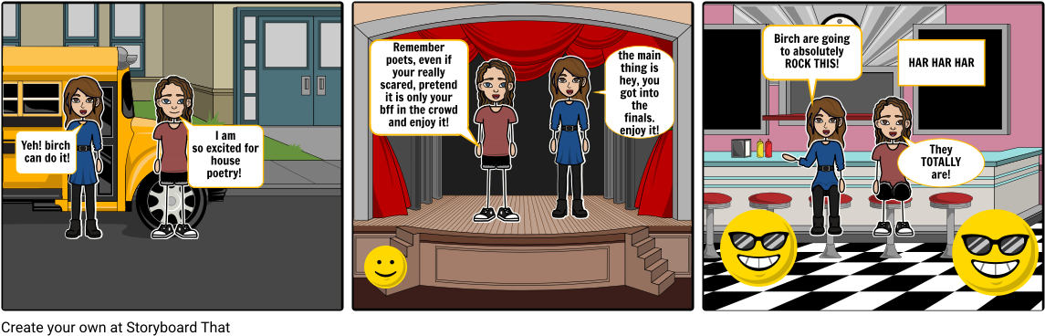 Birch Poetry Comic - Cartoon (1164x385), Png Download