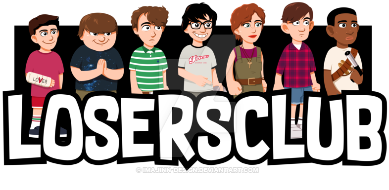 Loser Transparent Losers Club Vector Black And White - Losers Club Animado (900x549), Png Download