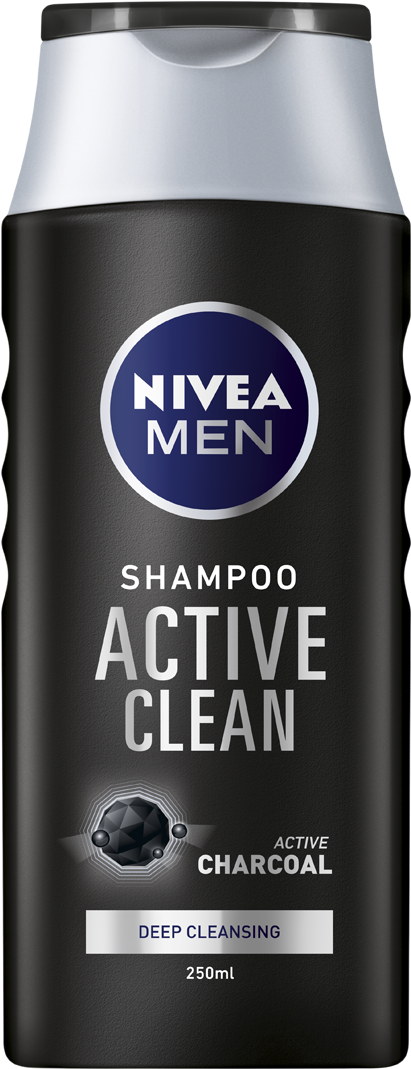 Nivea Men Active Clean Shampoo (1010x1180), Png Download