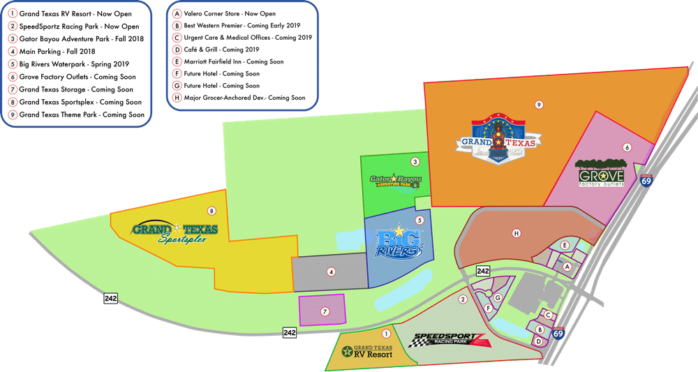 Grand Texas Is An Entertainment, Dining, And Shopping - Texas - Houston (1000x533), Png Download