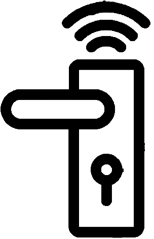 Smart Door Lock Icon (311x497), Png Download