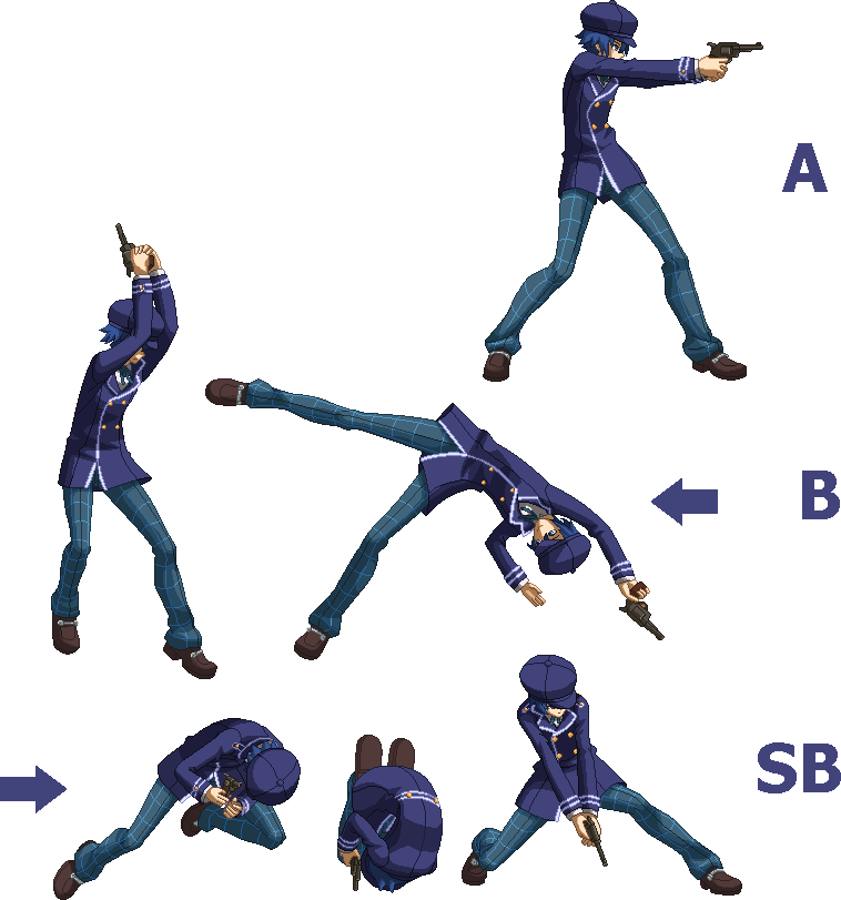 P4arena Naoto Aim - P4 Arena Naoto (758x811), Png Download