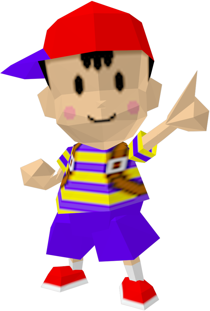 Super Smash Bros - Ness Amiibo (1200x1200), Png Download