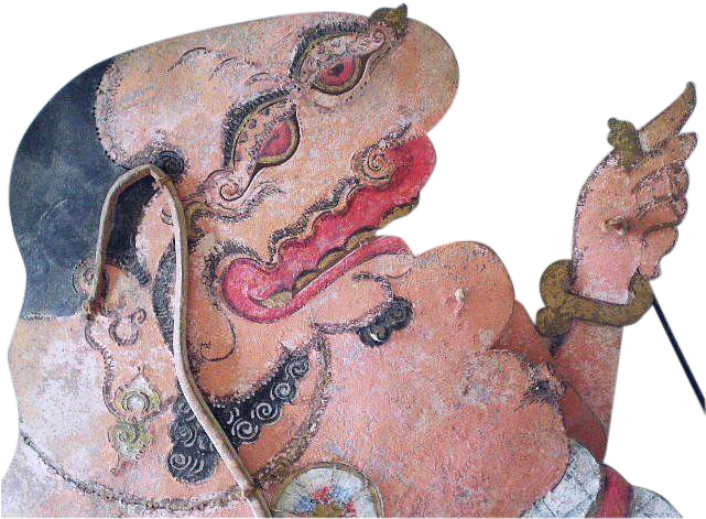 Amazing Antique Javanese Theater Shadow Puppet "wayang - Shadow Play (640x640), Png Download