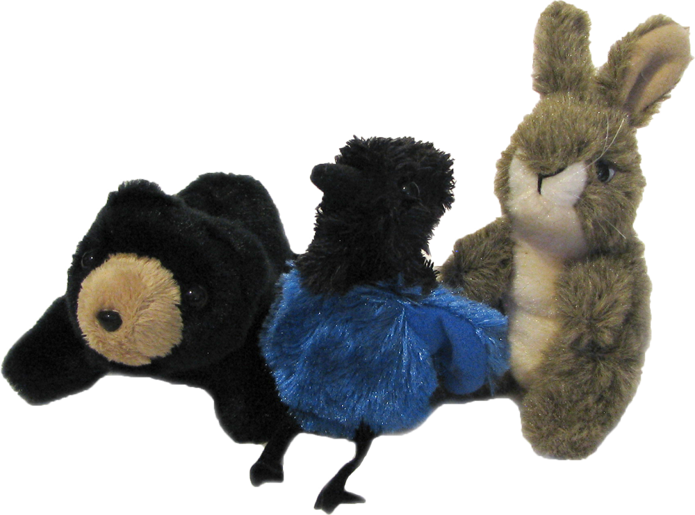 Holiday Shopping Finger Puppets - Stuffed Toy (1000x741), Png Download