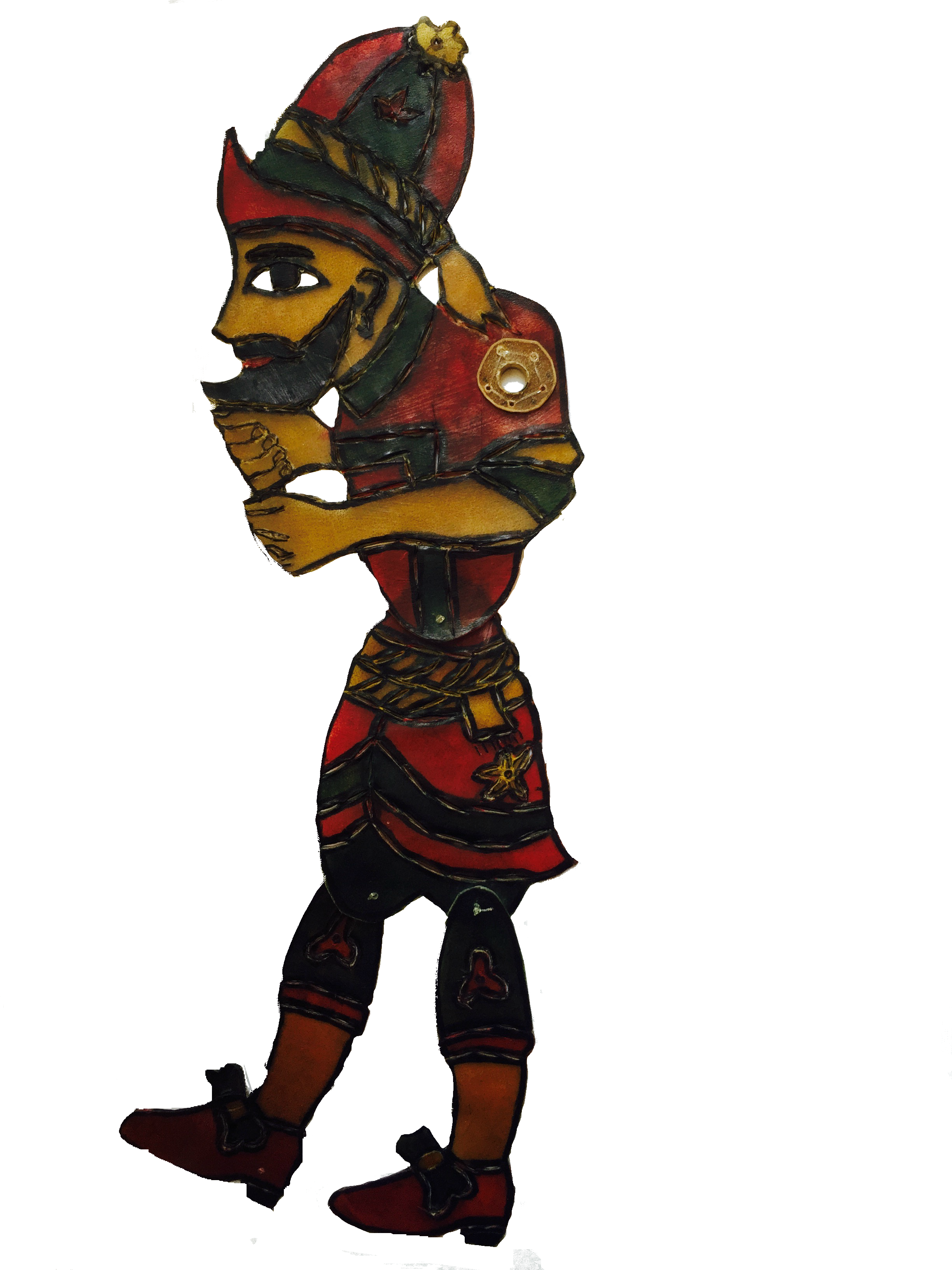 Hacivat, A Karagöz Shadow Puppet By Vural Arisoy - Illustration (2448x3264), Png Download