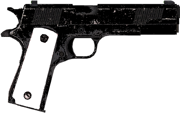 Last Man Standing - Handgun (640x427), Png Download