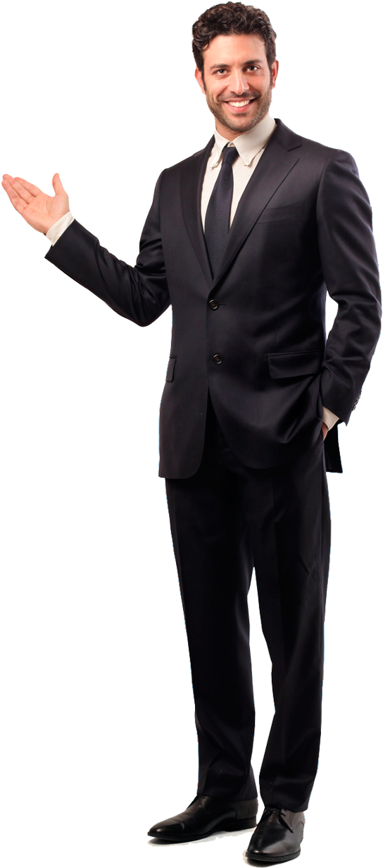 Business Man - Custom Mini Basic Table Top Retractable Hardware Only, (608x1389), Png Download
