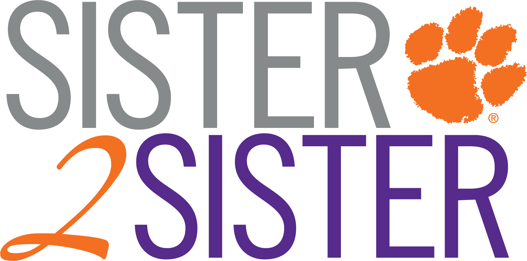 Sister 2 Sister - Ncaa Removable Laptop Sticker, Clemson Tigers (1838x910), Png Download