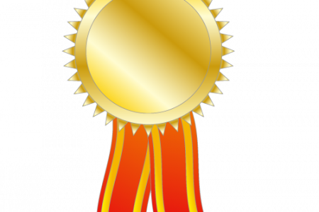 Gold Medal Png Clip Art - Gold Medal Clip (450x300), Png Download