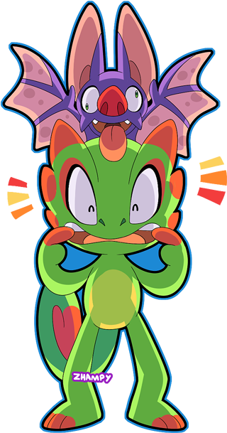 Yooka Laylee Took My Kickstarter Virginity - Yooka-laylee (540x640), Png Download