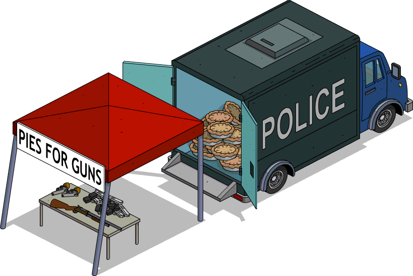 Pies For Guns Booth Menu - Firearm (819x549), Png Download