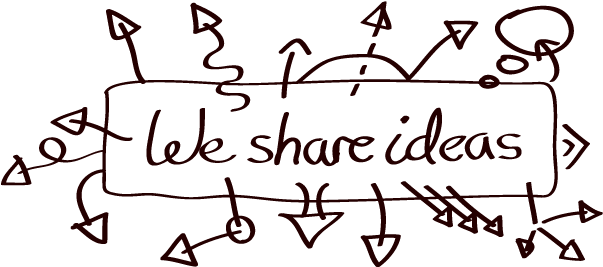 We Share Ideas - Sharing Thoughts And Ideas (604x290), Png Download