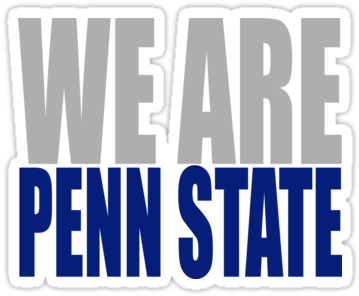 Picture - We Are Penn State Transparent (375x360), Png Download