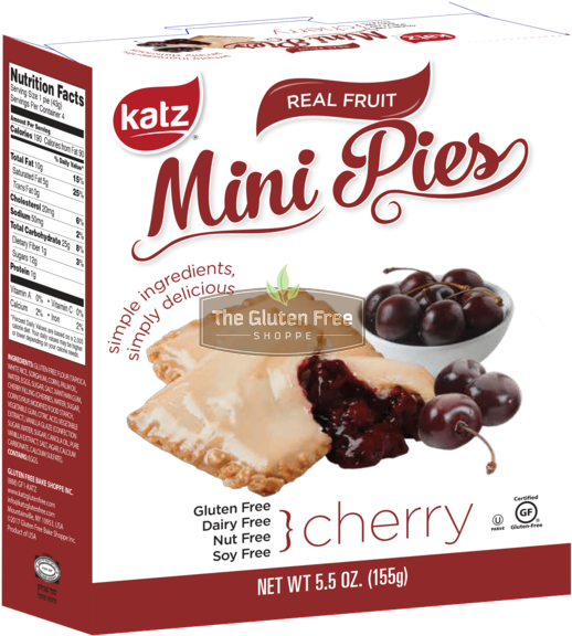 Katz Gluten Free Cherry Pie Snaps **new** - Katz Gluten Free Cherry Pie Snaps **new (566x600), Png Download