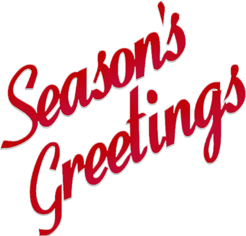 Salutate - Seasons Greetings Text Png (500x478), Png Download