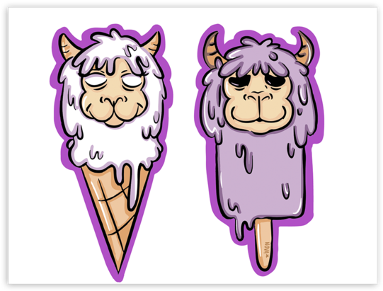 Stay Frosty Limited Edition Poster - Fall Out Boy Mania Llamas (600x600), Png Download