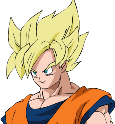 Goku Ssj Y Ssj2 En Formato Png - Goku Ssj1 (550x413), Png Download