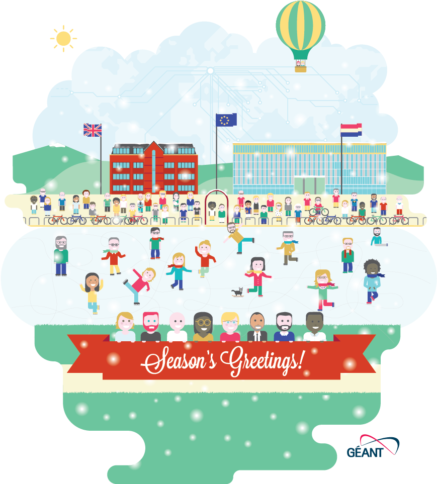 Season's Greetings From Everyone At Géant - Balloon (868x974), Png Download