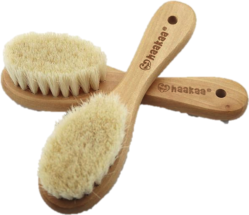 Goat's Wool Wooden Hairbrush (1000x1001), Png Download