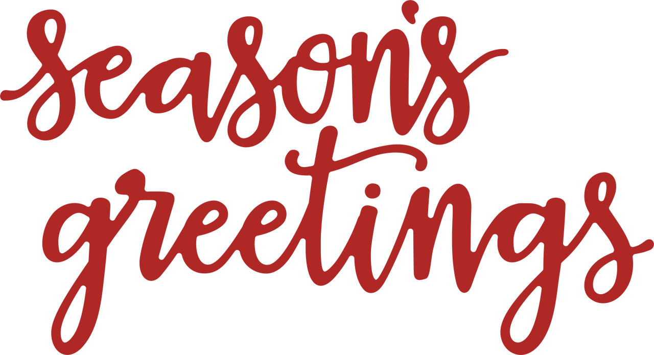 Image - Seasons Greetings Silhouette (1280x695), Png Download
